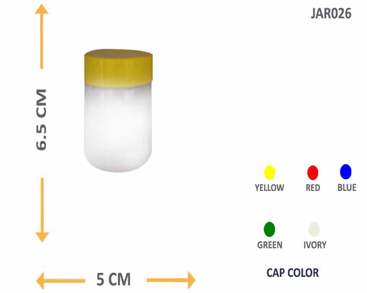 100ml plastic jar container