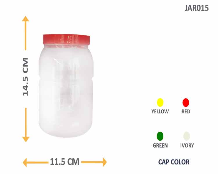 1300ml plastic jar container