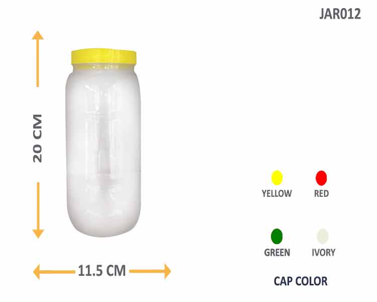 2000ml plastic jar container